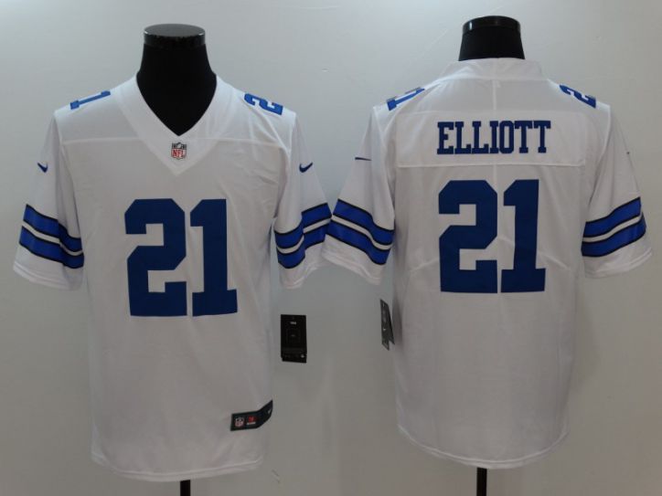 Men Dallas cowboys 21 Elliott White Nike Vapor Untouchable Limited NFL Jerseys